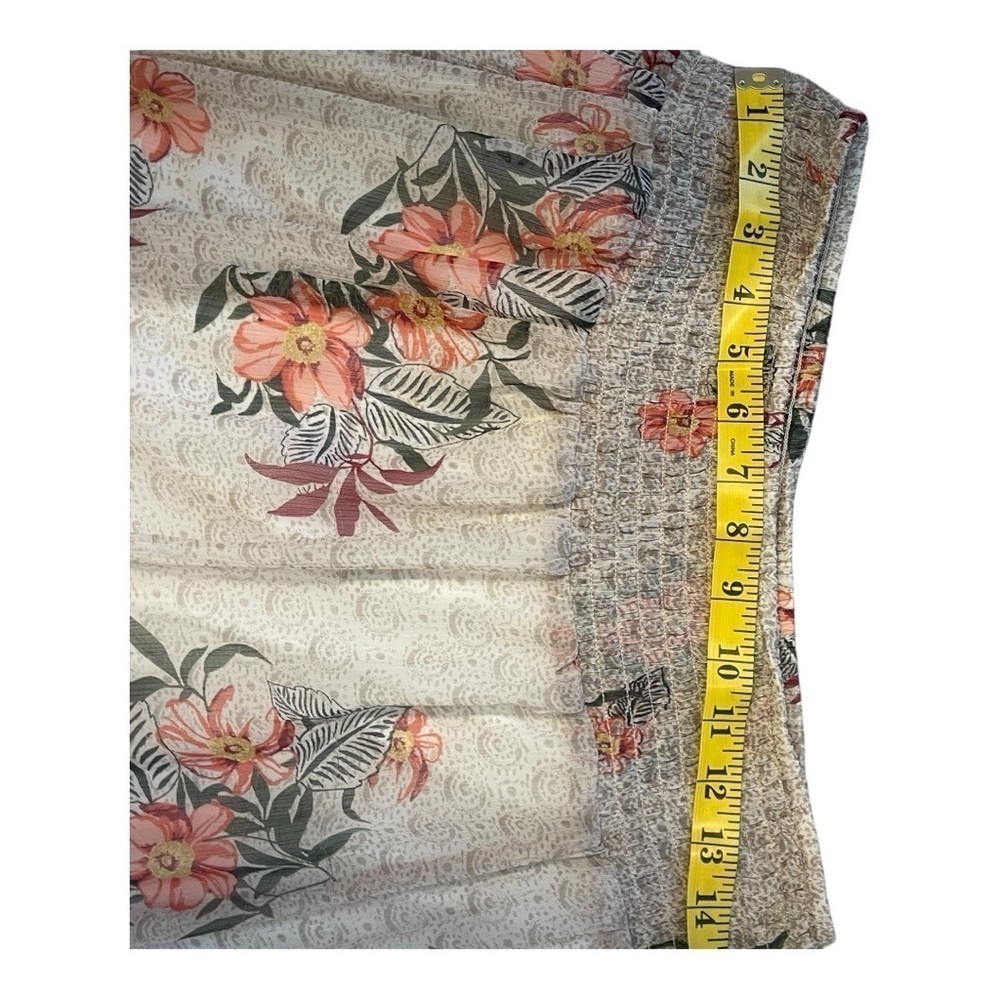 Style & Company Petite Floral skirt Size Women’s Medium Petite, Ruffle hem Lined - Picture 6 of 9